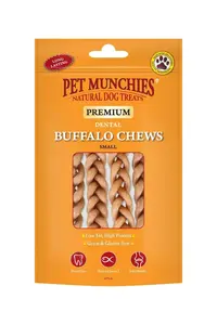 Pet Munchies Dog Buffalo Chews Small 4pk 55g