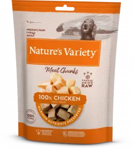 Freeze Dried Meat Chunks 100% Chicken Chunks For Adult Dogs 50g