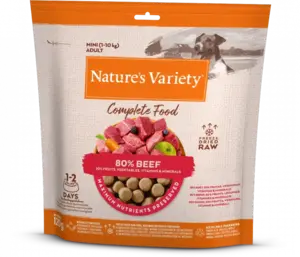 Complete Freeze Dried Food Beef For Adult Dogs 120g