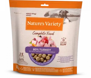Complete Freeze Dried Food Turkey For Adult Dogs 120g