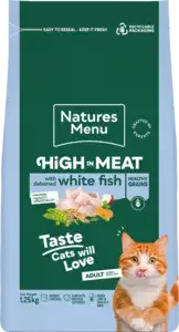 High Meat Dry High in Meat White Fish No Grain For Adult Cats 1.25kg