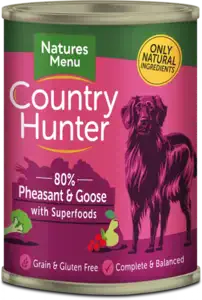 Country Hunter Cans Pheasant and Goose with Superfoods For Adult Dogs 400g
