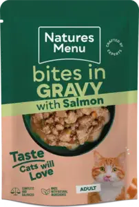 Bites in Gravy Salmon For Adult Cats 85g