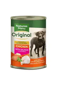 Natures Menu Cans Chicken with Salmon For Adult Dogs 400g