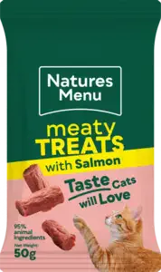Natures Menu Treats Salmon For Adult Cats 50g