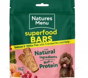 Country Hunter Superfood Bars Salmon & White Fish with Cranberries & Kelp For Adult Dogs 70g
