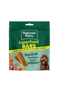 Country Hunter Superfood Bars Duck with Carrot & Pumpkin Seeds For Adult Dogs 70g