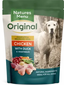 Natures Menu Dog Pouches Chicken with Duck For Adult Dogs 300g