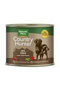 Country Hunter Cans Rabbit with Superfoods For Adult Dogs 600g