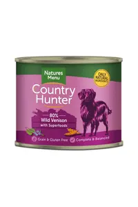 Wild Venison with Superfood cans For Adult Dogs 600g