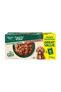 Natures Menu Cans Hearty Stews Multipack x6 For Adult Dogs 2490g