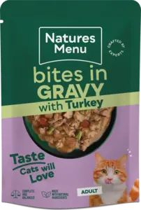 Bites in Gravy Turkey For Adult Cats 85g