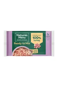 Natures Menu Ready To Mix Raw Natures Menu Raw Freeflow Turkey (FF TUR) For Adult Dogs 2kg