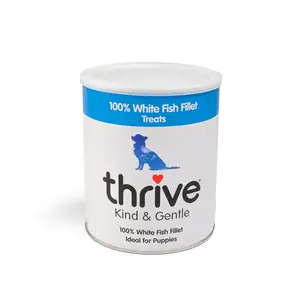 Kind & Gentle 100% White Fish Fillet Dog Treats 110g Tube