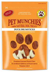 Pet Munchies Dog Treats - Duck Drumsticks 100g