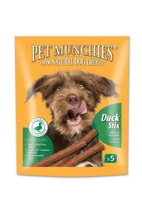 Pet Munchies Dog Stix - Duck 50g x 5