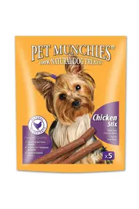 Pet Munchies Dog Stix - Chicken 50g x 5