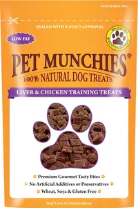 Pet Munchies Dog Training Treats Liver & Chicken 50g