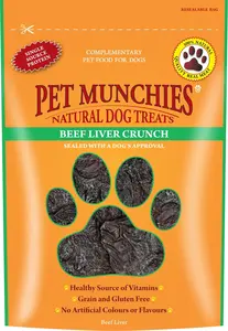 Pet Munchies Dog Treats - Beef Liver Crunch 90g